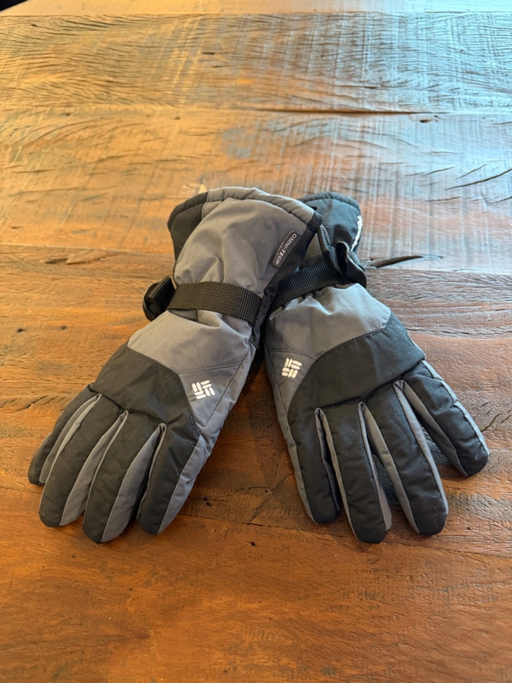 Columbia Omni-heat youth kids boys girls black ski snow gloves small EUC‎ Worn